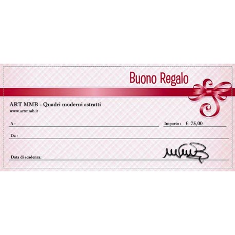 Buono regalo € 75,00