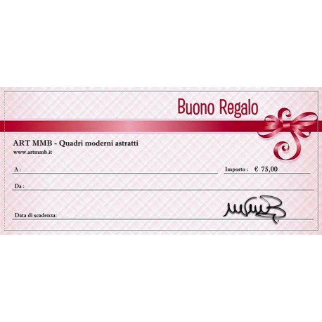 Buono regalo € 75,00