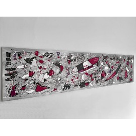 1 Quadri moderni astratti "CHIC - FUCSIA"