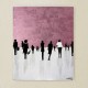 1 Quadri moderni astratti " PROMENADE  ROSE"