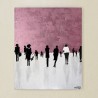 1 Quadri moderni astratti " PROMENADE  ROSE"