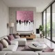 1 Quadri moderni astratti " PROMENADE  ROSE"